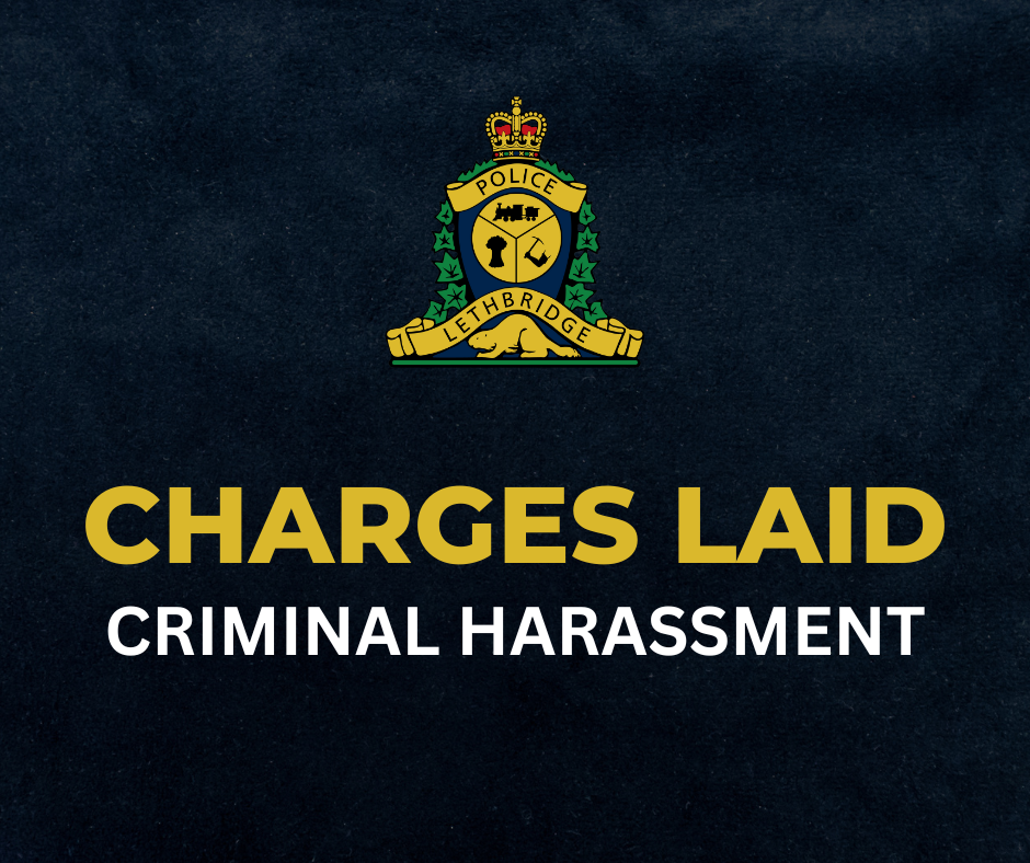 Image of Police charge male with criminal harassment