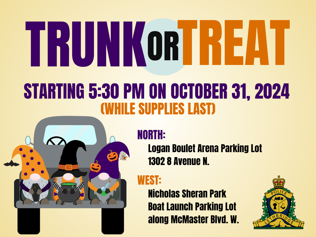 Image of Lethbridge Police hosting 2nd Annual "Truck or Treat" event